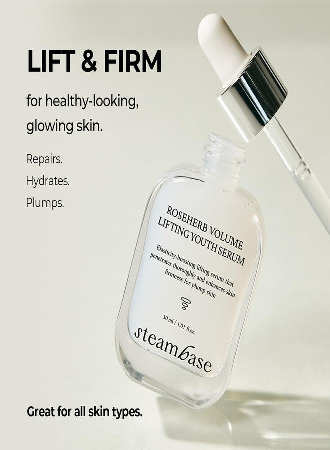 إس آر بي سيروم ستيمبيس روز هيرب لشد البشرة وتجديد شبابها، 30 مل - سيروم مرطب ببتيدات وأعشاب الورد للوجه، لبشرة ممتلئة ومتألقة | عناية بالبشرة كورية، حجم مناسب للسفر - Image 2